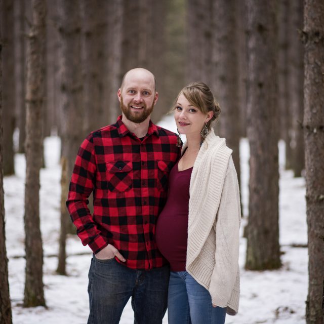 Adam & Nancy's Maternity Photography Tree Farm Thunder Bay by Dan Garrity Media